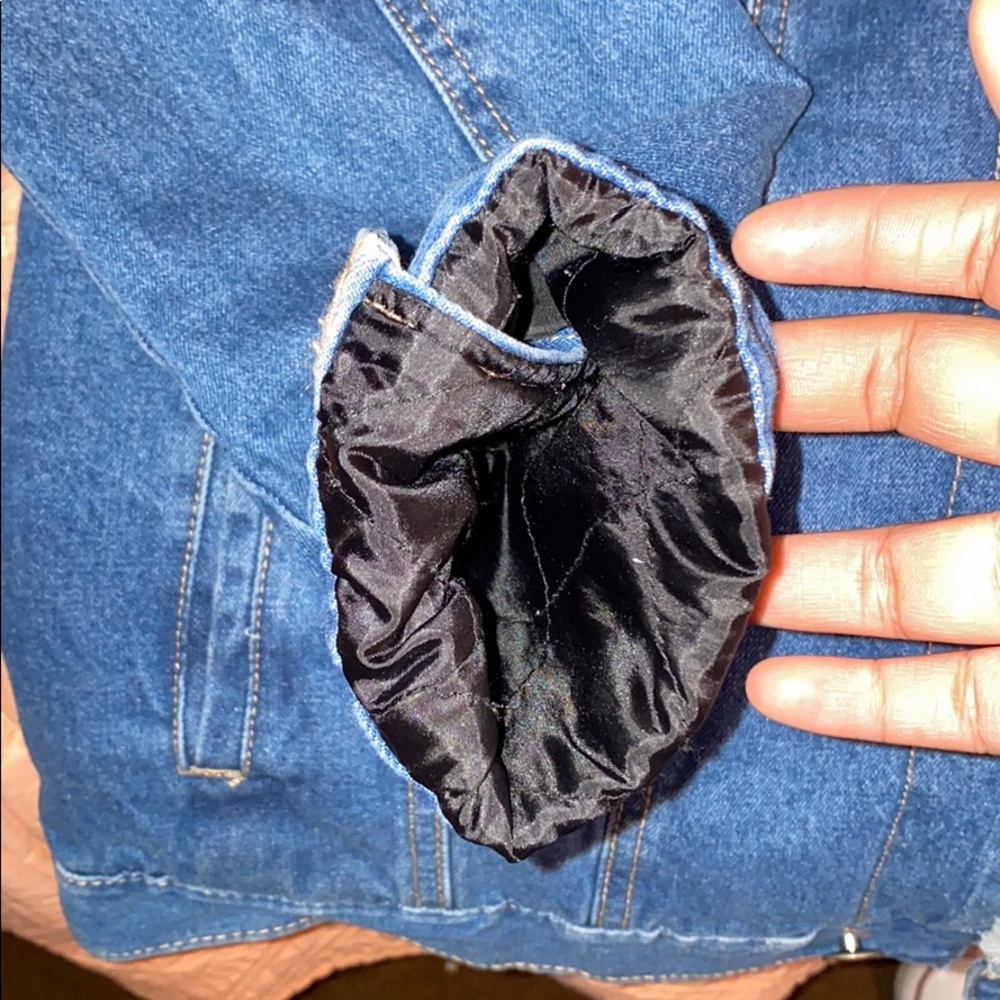 Fuzzy Jean Jacket - image 2